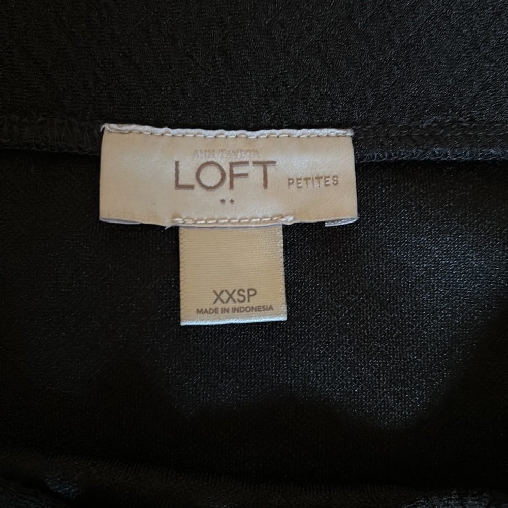 Loft Petites Black Textured Skirt XXSP - Picture 3 of 7